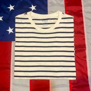 NWOT Mens J. Crew Slim-Washed Striped Tee Size Medium